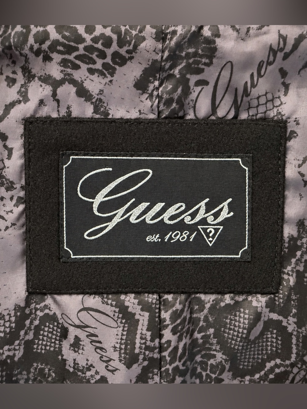 GUESS Black Wool Blend Cape Jacket Ribbed Shawl Collar Piping Women's Size S - Picture 7 of 15